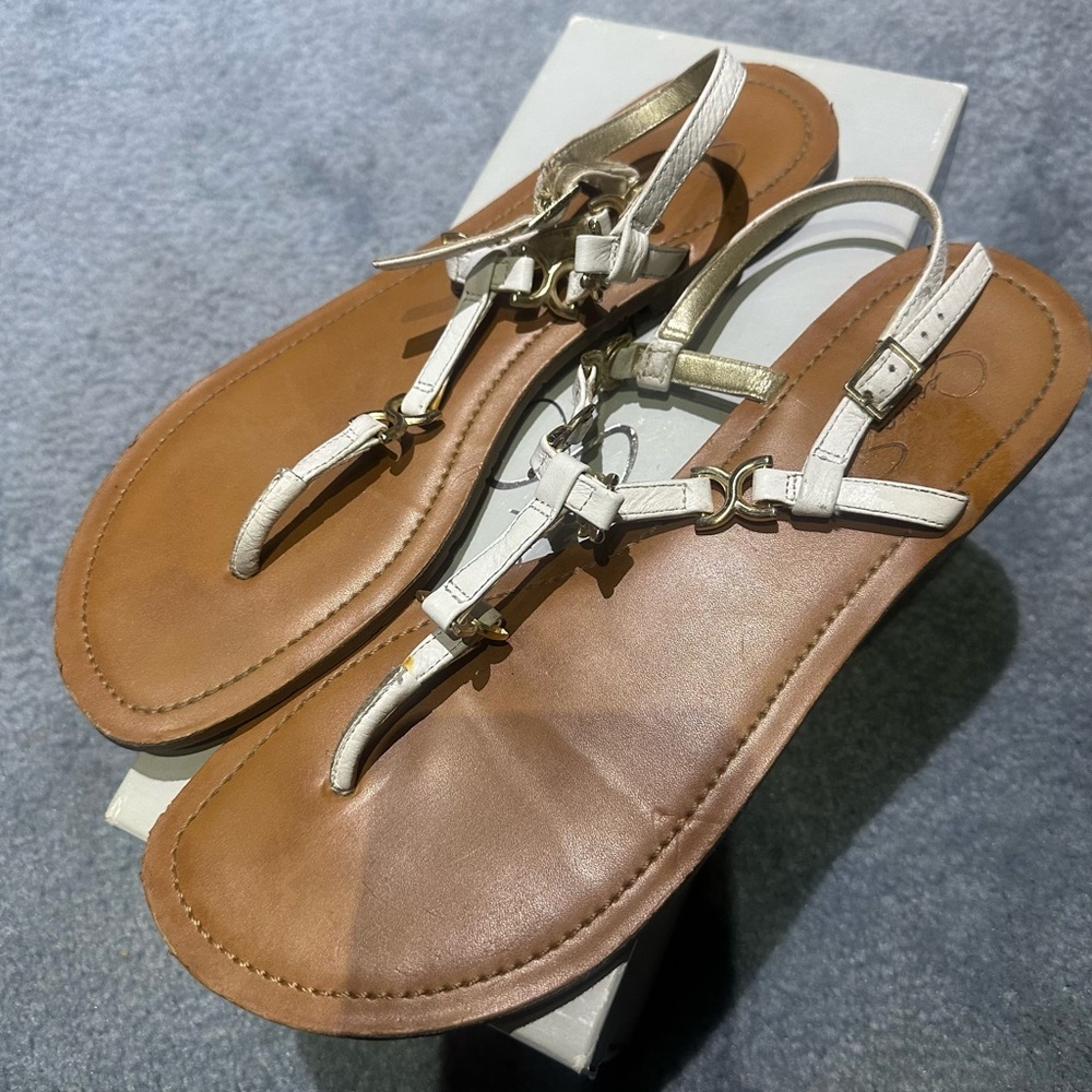 White Jessica Simpson Sandals - Size 10M